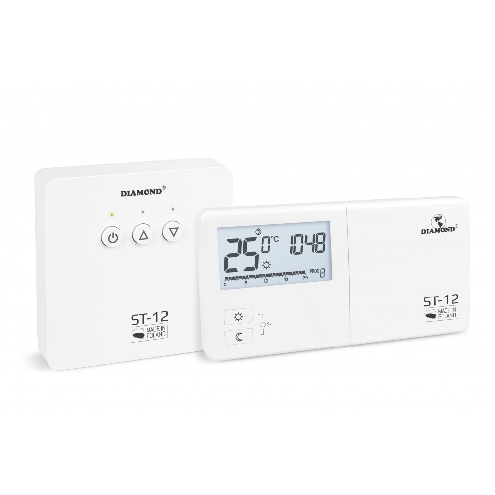 Regulator Temperatury: Tygodniowy, Programowalny, Bezprzewodowy Typ ST-12