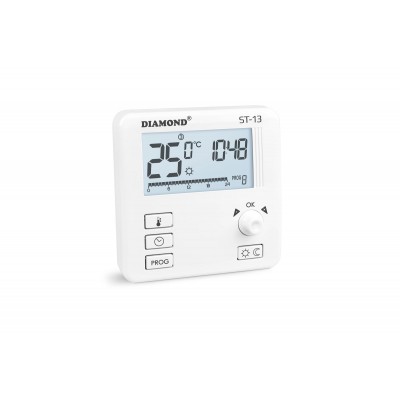 Regulator Temperatury: Tygodniowy, Programowalny, Przewodowy Typ ST-13