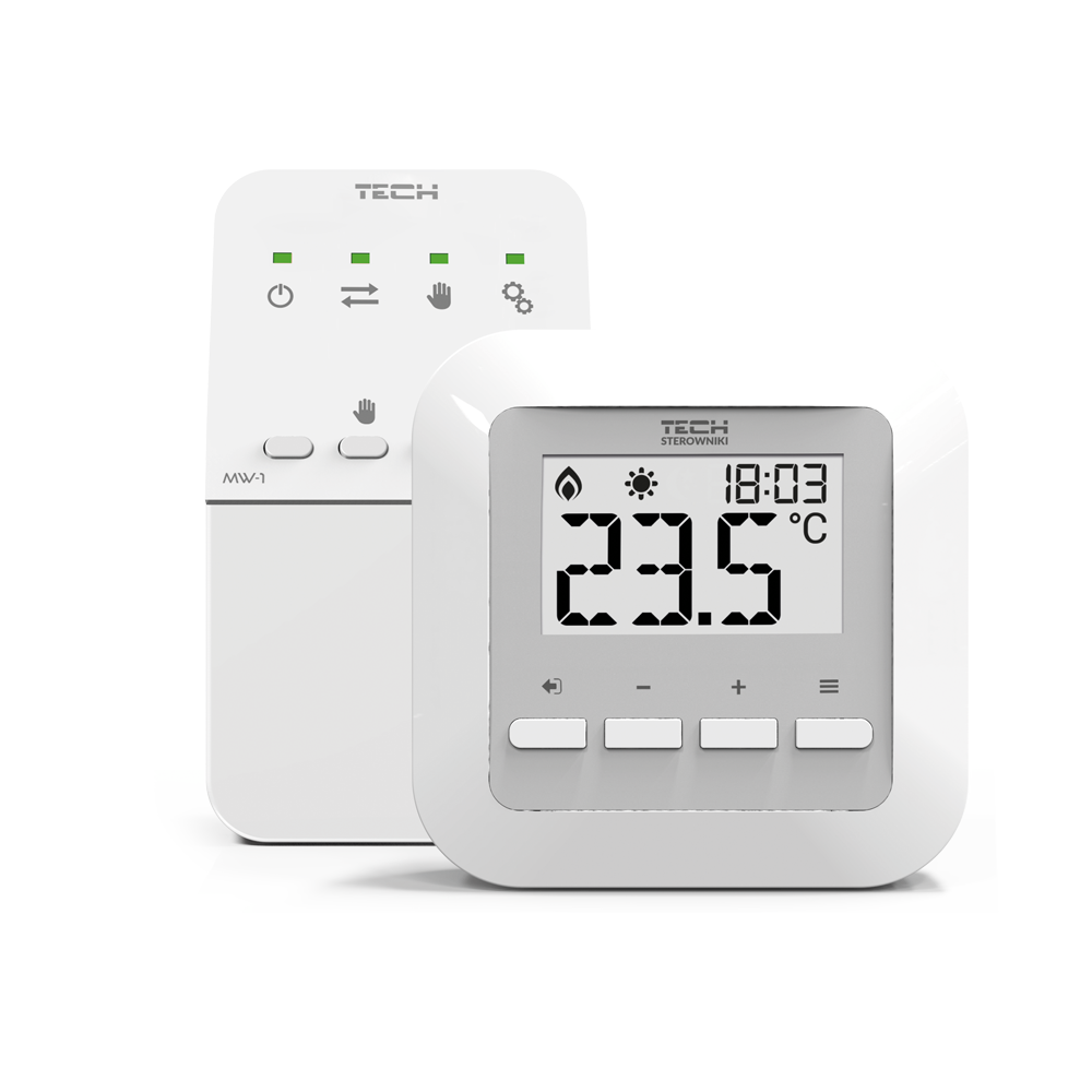 Bezprzewodowy regulator pokojowy dwustanowy TECH ST-295V2