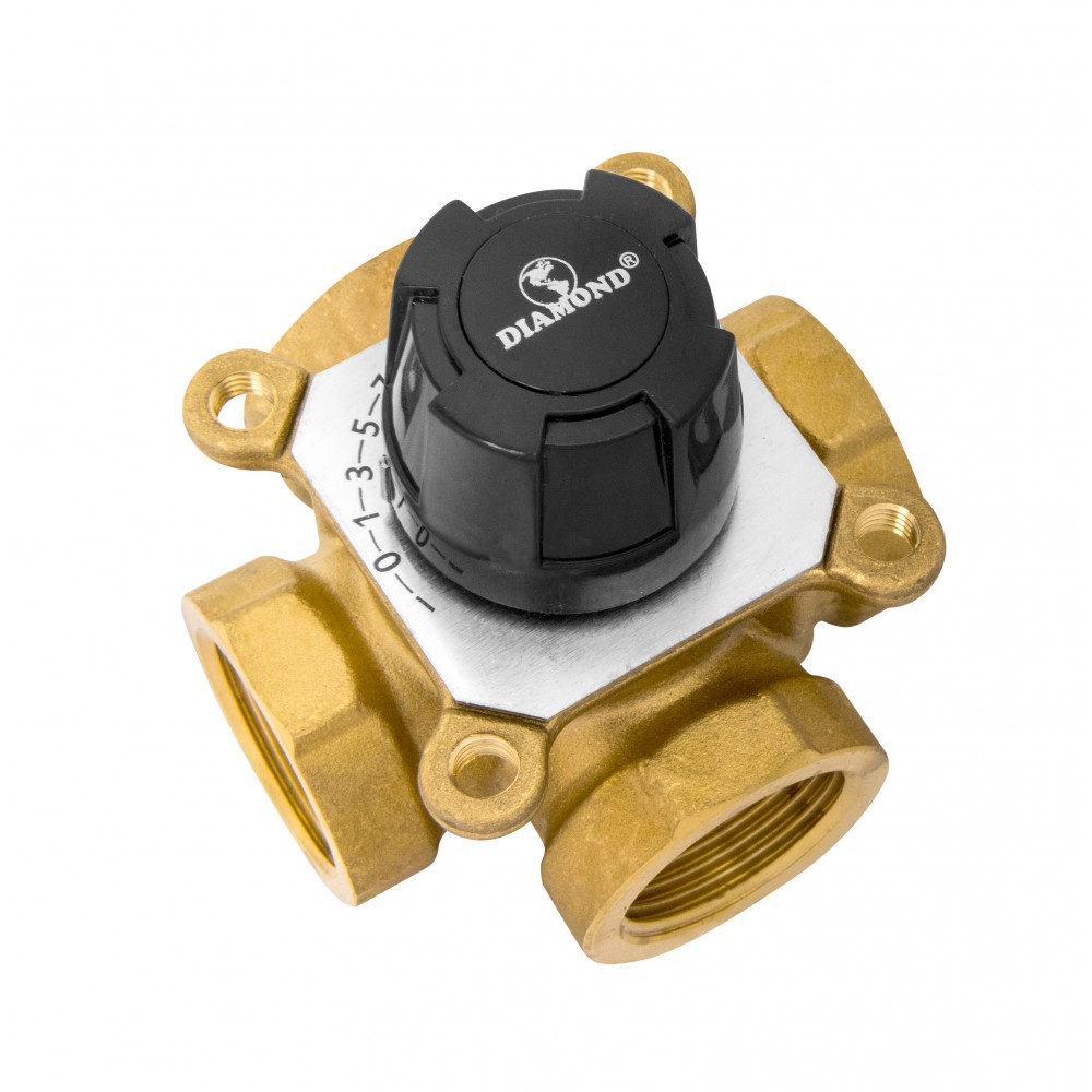 Zawór regulacyjny 4-drogowy DN 25 1 cal