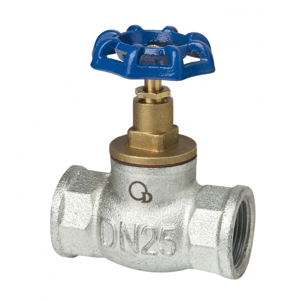 Zawór zaporowy żeliwny ocynkowany DN15 1/2 cala