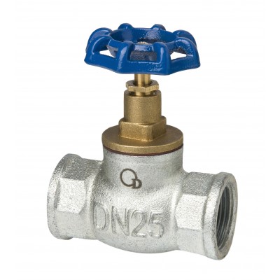 Zawór zaporowy żeliwny ocynkowany DN25 1 cal