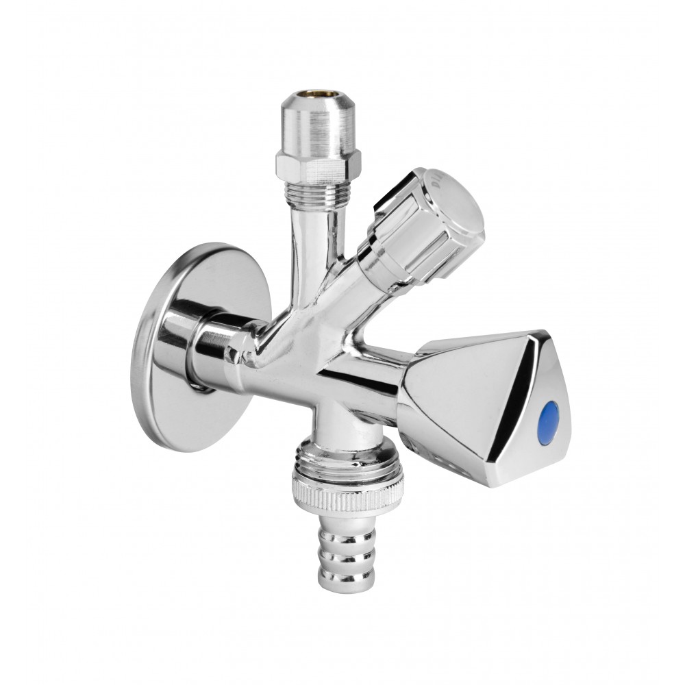 Zawór zaporowy kombinowany grzybkowy chrom