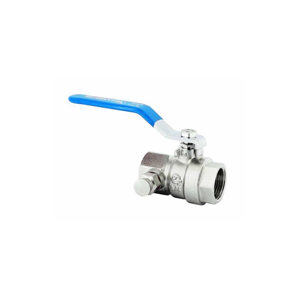 Zawór kulowy z rączką dławicą i odpowietrznikiem PN30 Hiszpan DN20 3/4 cala