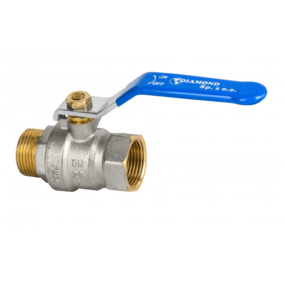 Zawór kulowy z rączką i dławicą wz PN30 Hiszpan DN25 1 cal