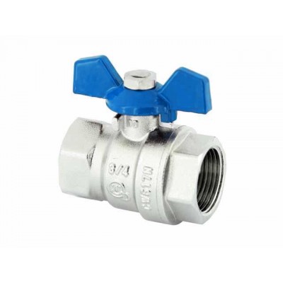 Zawór kulowy z motylkiem i dławicą PN30 Hiszpan DN25 1 cal