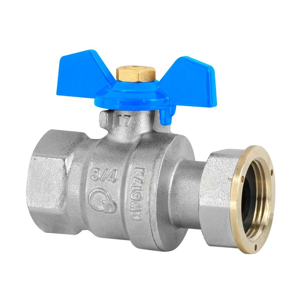 Zawór kulowy z śrubunkiem i dławicą gw Hiszpan PN30 DN20 3/4 cala