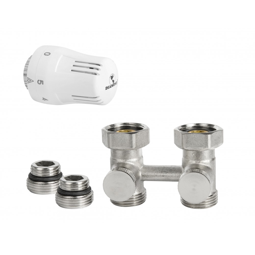 Zestaw termostatyczny do grzejnika typ V  prosty DN15