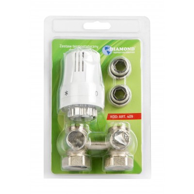 Zestaw termostatyczny do grzejnika typ V  prosty DN15