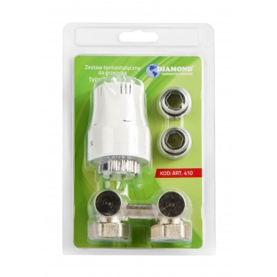 Zestaw termostatyczny do grzejnika typ V  kątowy DN15