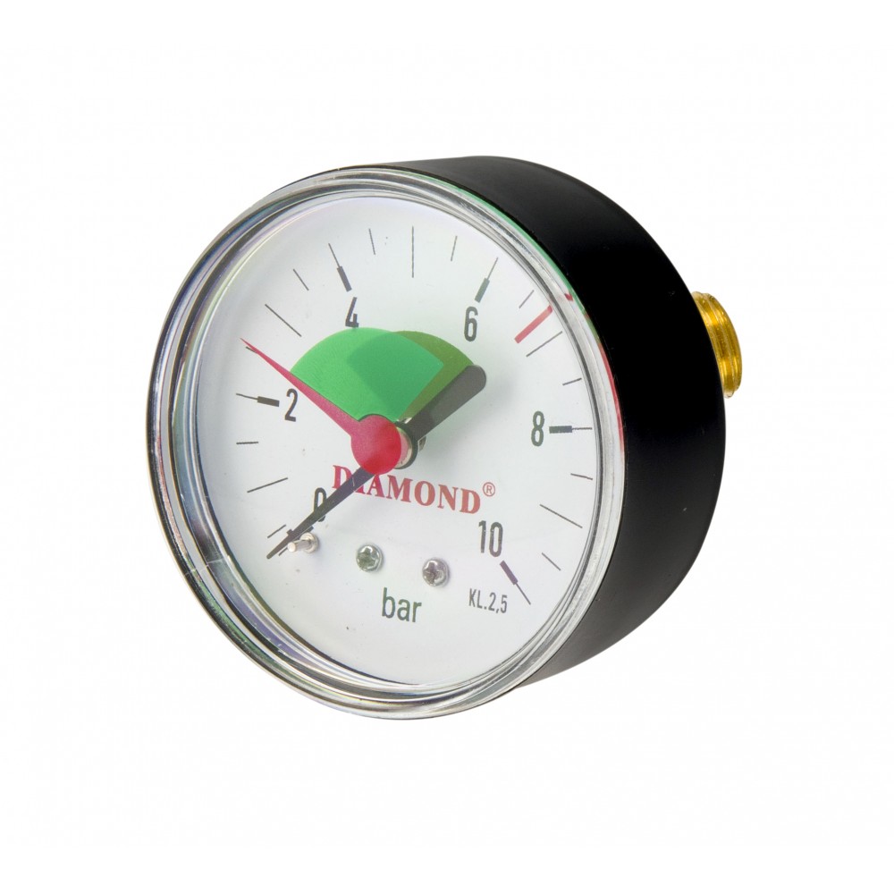 Manometr Techniczny śr. 50mm Gwint 1/2" 0-4Bar