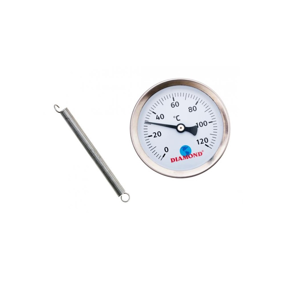 Termometr przylgowy śr 63mm 0-120 C