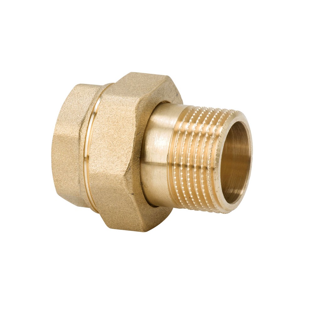 Śrubunek prosty z oringiem 2 mosiądz