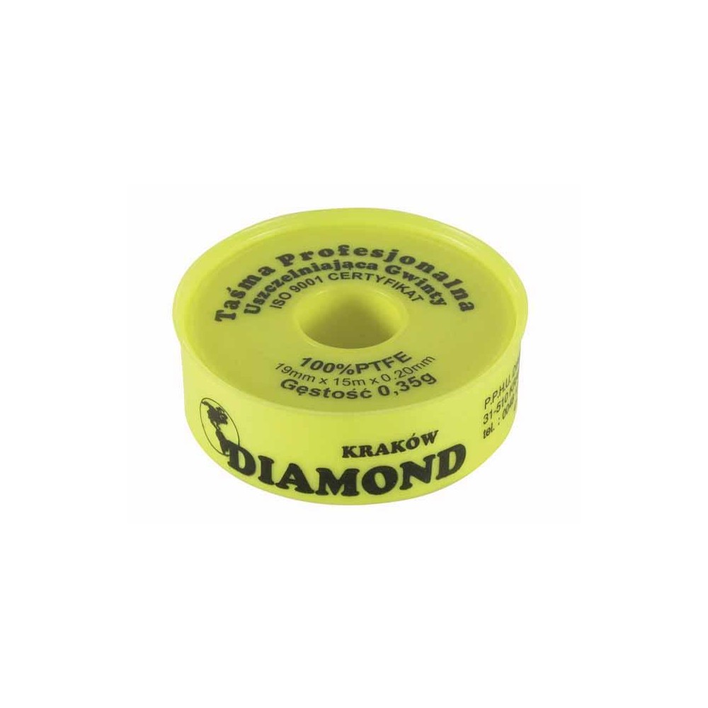 Tasma teflonowa profesjonalna 15mx19mmx0,2mmx7mg/cm2