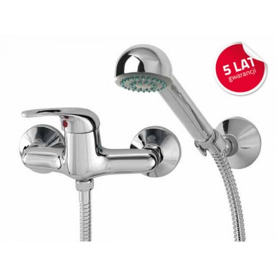 Bateria natryskowa jednouchwytowa ścienna Fidżi