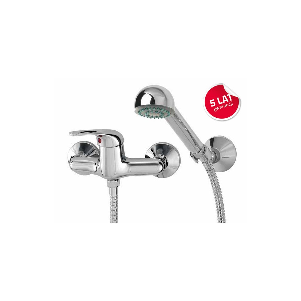 Bateria natryskowa jednouchwytowa ścienna Fidżi