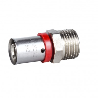 Nypel pex press zaciskany 20x1/2