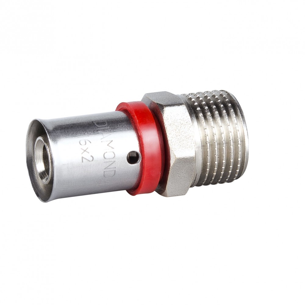 Nypel pex press zaciskany 20x3/4