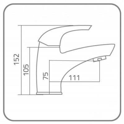 Bateria umywalkowa jednouchwytowa stojąca Ibiza