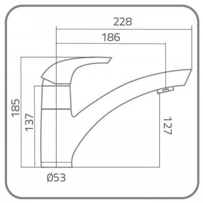 Bateria zlewozmywakowa jednouchwytowa stojąca Ibiza