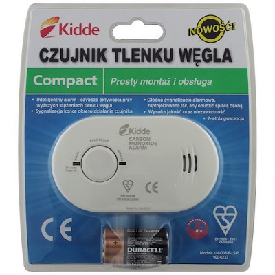 CZUJNIK TLENKU WĘGLA KOMPAKTOWY, Z BATERIAMI 5CO