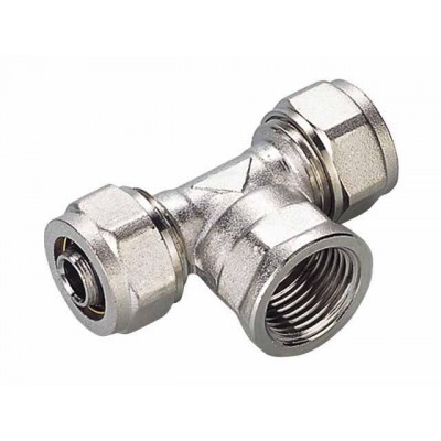 Trójnik pex skręcany z gwintem wewnętrznym 20x1/2x20