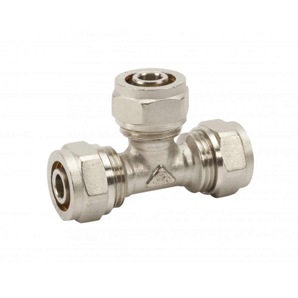 Trójnik pex skręcany 16x16x16