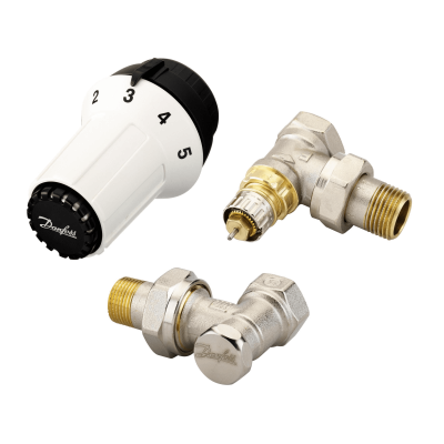 Zestaw termostatyczny Panda RA kątowy 3-elementowy