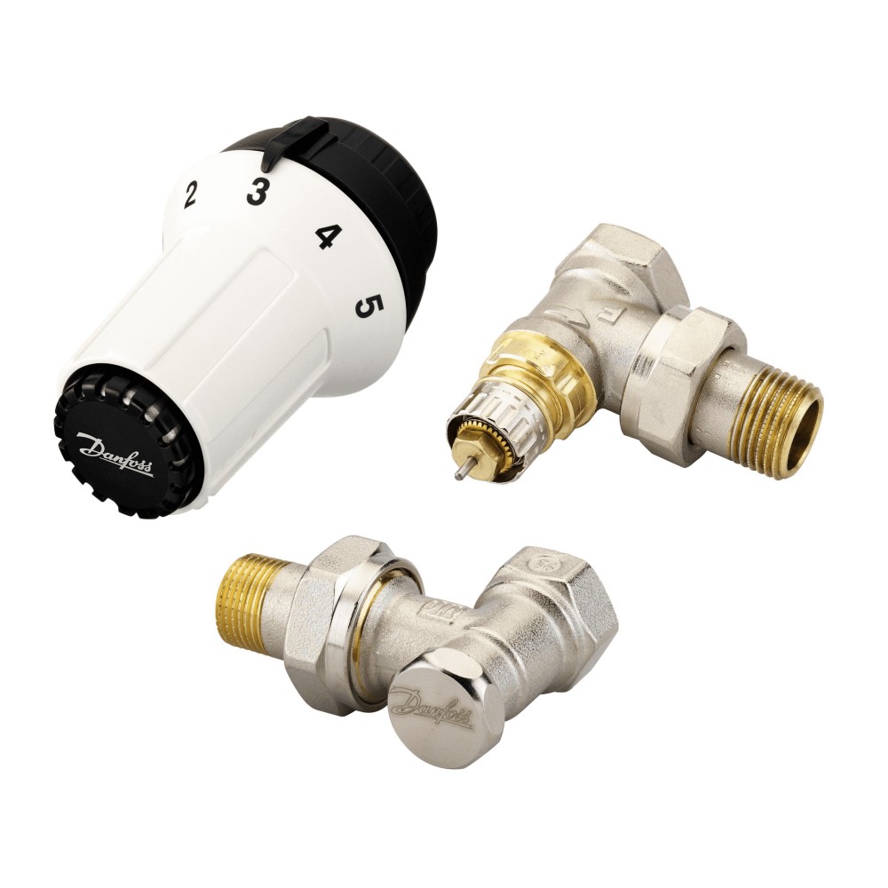 Zestaw termostatyczny Panda RA kątowy 3-elementowy