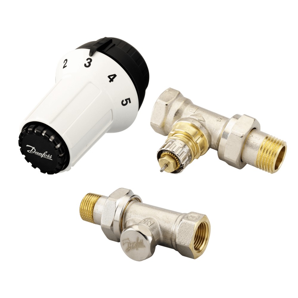 Zestaw termostatyczny Panda  RA prosty 3-elementowy