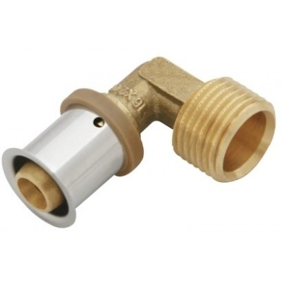 Kolano KAN-therm Press z pierścieniem zaprasowywanym z GZ 20xG1/2"