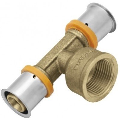 Trójnik KAN-therm Press z pierścieniem zaprasowywanym z GW 25xG3/4"x25