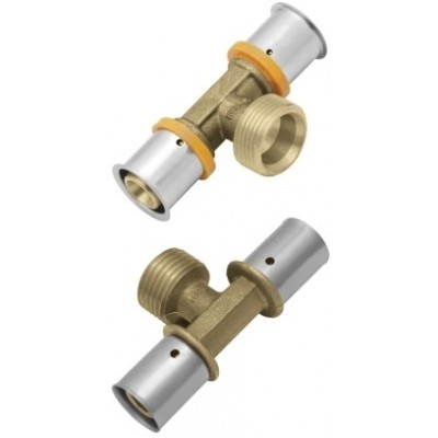 Trójnik KAN-therm Press z pierścieniem zaprasowywanym z GZ 16xG1/2"x16