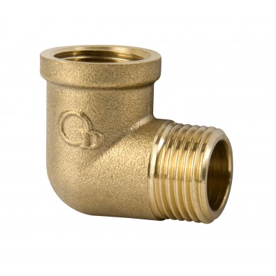 Kolano mosiężne nyplowe fi 15 [1/2]