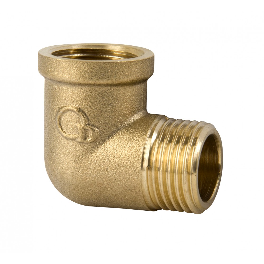 Kolano mosiężne nyplowe fi 20 [3/4]