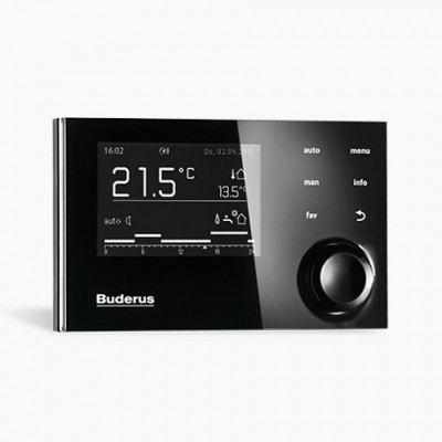 Buderus Logamax Plus GB172i-20H 20KW front:czarny + RC310+FA (czarny) - jednofunkcyjny - wyprzedaż kocioł powystawowy