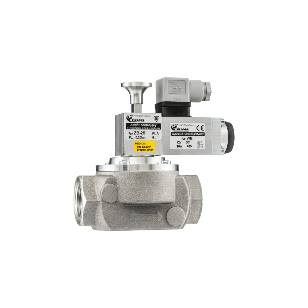 Zawór grzybkowy odcinający ZB-20